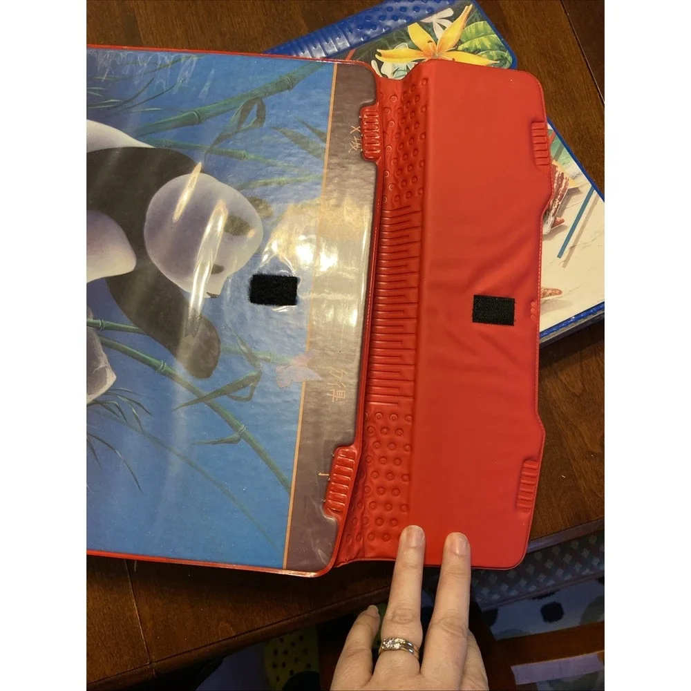 Trapper Keeper vintage 2 1991 & 1989 Panda Tropical  4 Folders 2 Pads Paper